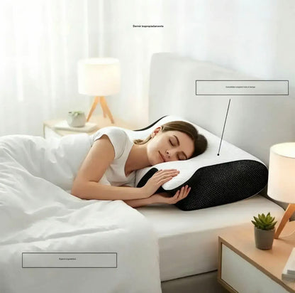 Almohada Ortopédica Cervical de Espuma Viscoelástica Tipo Mariposa