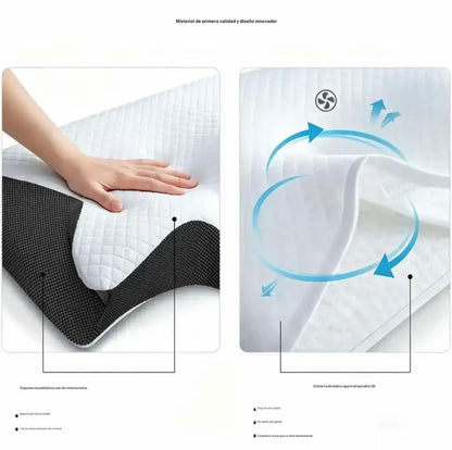 Almohada Ortopédica Cervical de Espuma Viscoelástica Tipo Mariposa